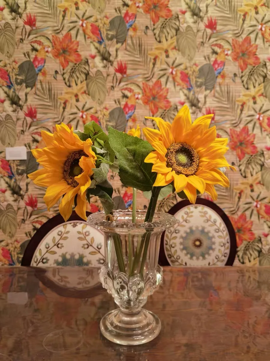 Стеклянная ветровая лампа ваза для него прозрачная Европейская креативность