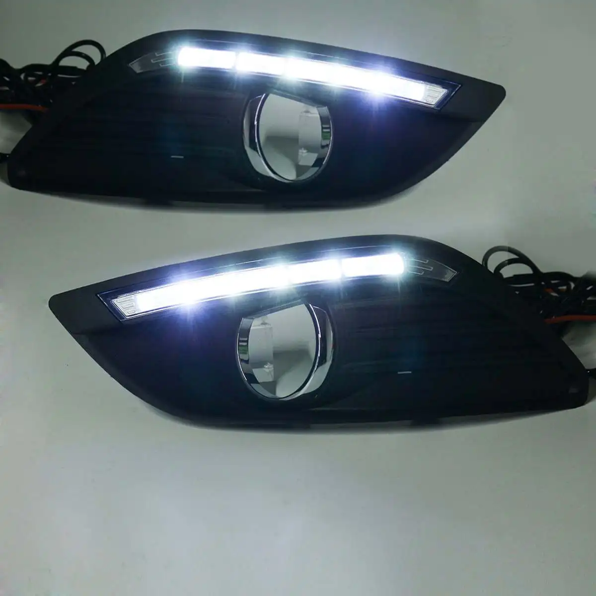 2 шт. Светодиодный дневной светильник противотуманной фары DRL для Ford Focus MK2 2008 2009 2010