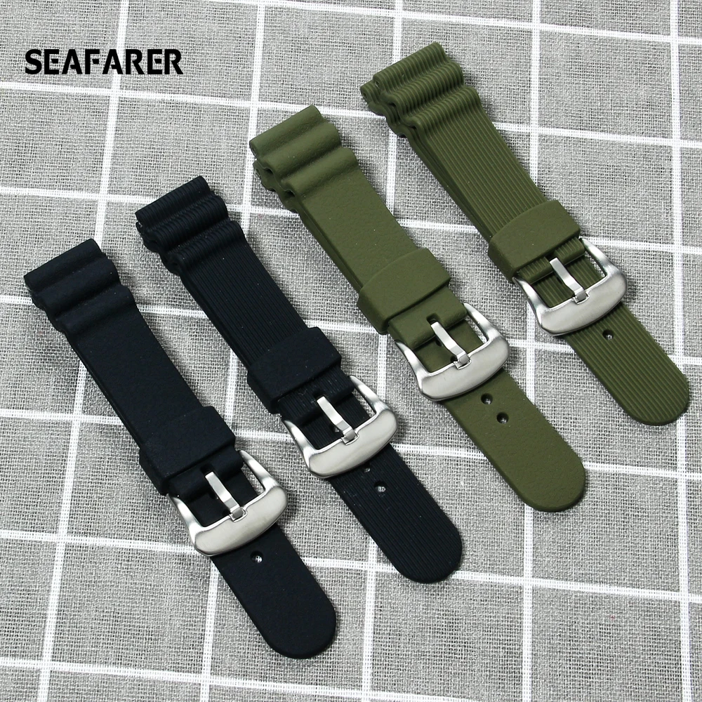

Ремешок резиновый для часов для дайвинга Seiko Diver, браслет для Акваланга Seiko проспект, часы SKX007, браслет для Seiko маринемастер, 22 мм