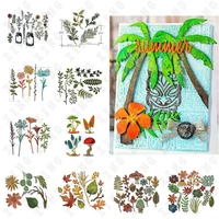 new flower leaf foliage garden greens metal cutting dies mold various card series scrapbook paper craft knife mould blade punch