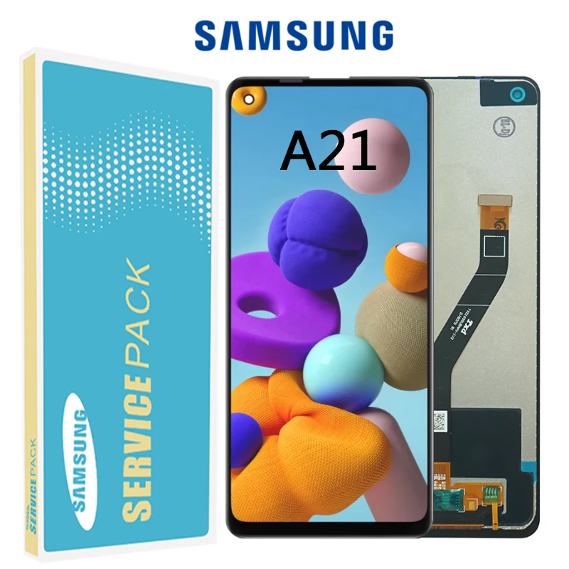 

6.5 super amoled For Samsung Galaxy A21 Lcd A215 SM-A215U LCD Display Touch Screen Digitizer Glass Assembly For samsung A21 lcd