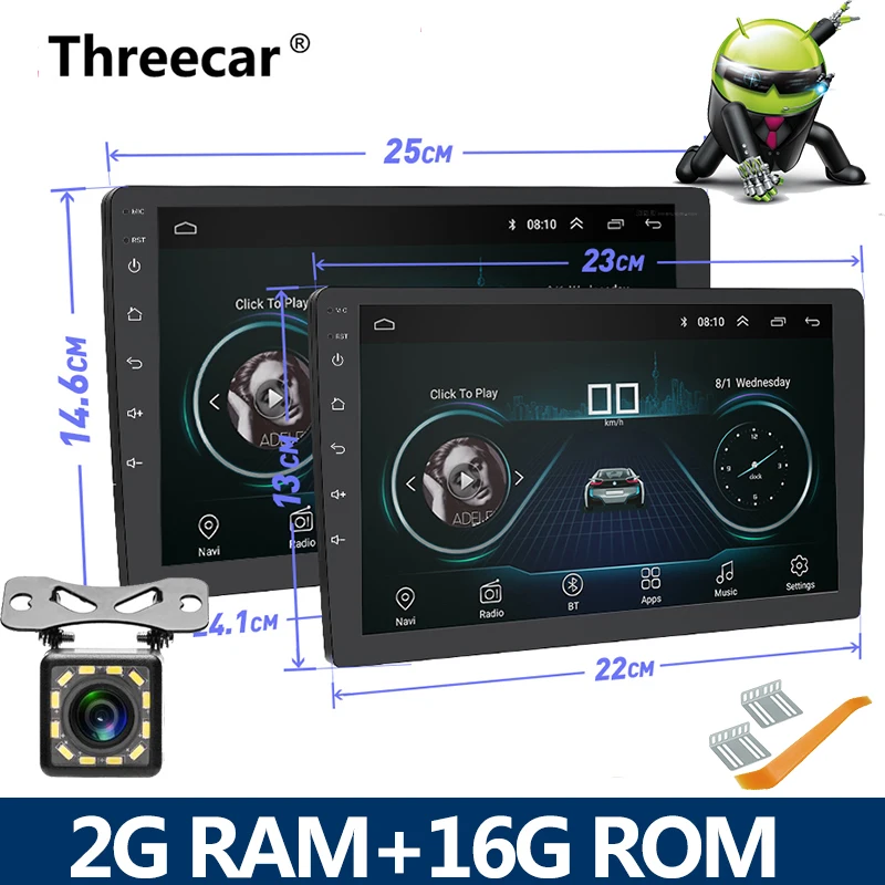 2G RAM 2 din автомагнитола 2Din Android Автомагнитола мультимедийный плеер Авто Аудио 9/10 дюймов GPS навигация WIFI Bluetooth MP5 стерео