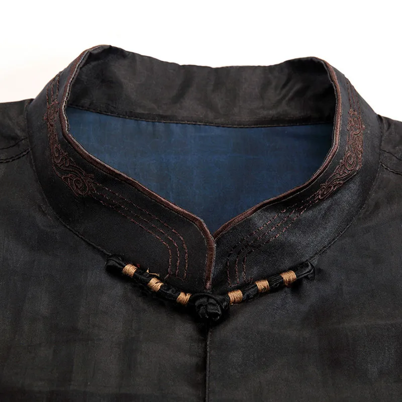 Men's summer shirt 2021 100% silk shirt large size clothing retro clothing shirt