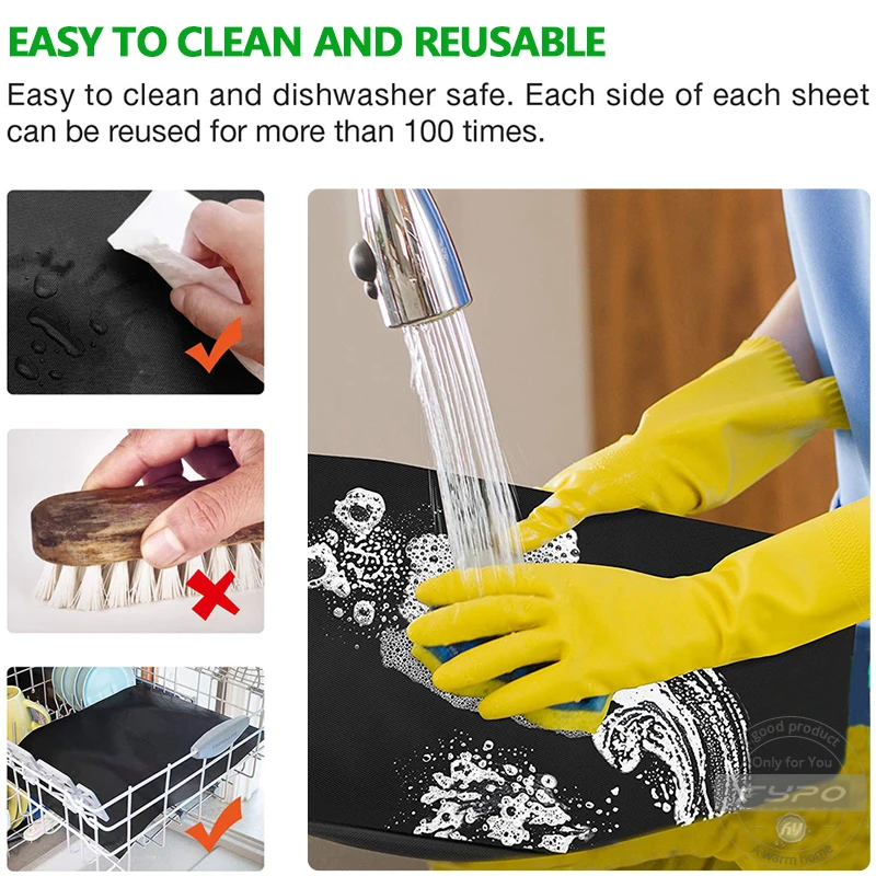 Антипригарный коврик для барбекю и гриля антипригарный печенья подкладки