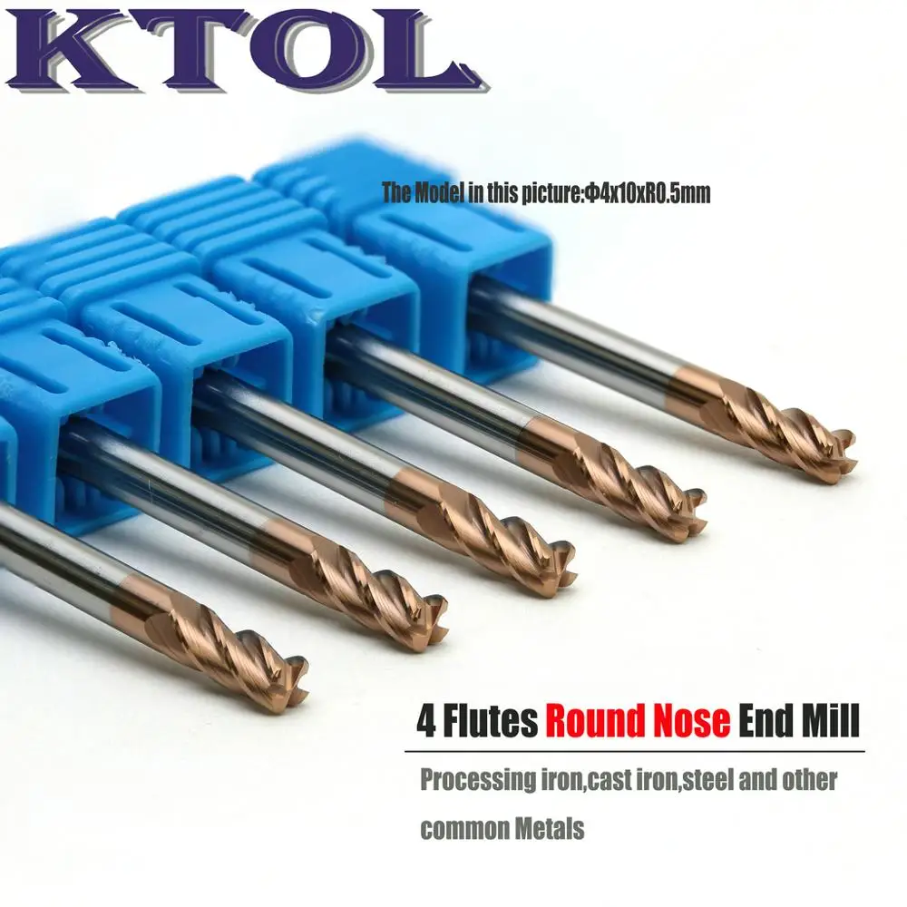 値段 8 × 40 × 150 ミリメートル 4 フルートコーナー半径エンドミル超硬工具ルータービットR0.5 スパイラルcnc金属コーナーフライスカッター