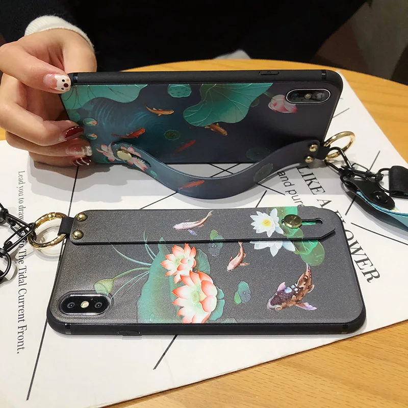 Чехол с ремешком на запястье для Huawei Mate 30 Lite 20 10 Pro P Smart Z Plus Y7 Y9 2019 Honor 10i 20i Pro|Бамперы|