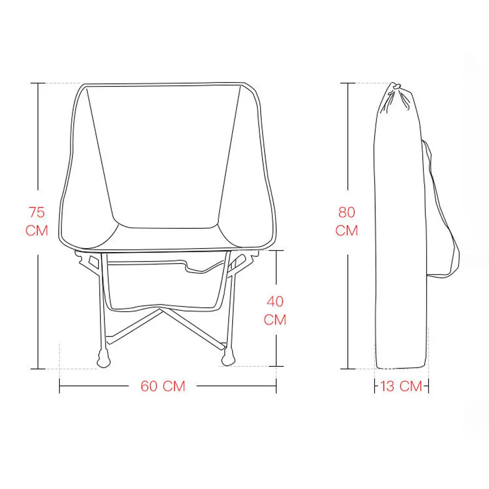 

Portable Camouflage Moon Chair Fishing Camping BBQ Stool Folding Extended Hiking Seat Garden Ultralight Office Home Furniture