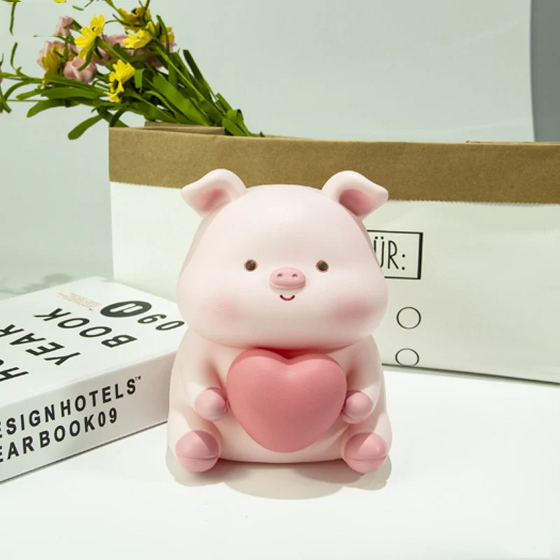 Kawaii Led любящее Копилка виниловые экономия денег коробка светится в темноте