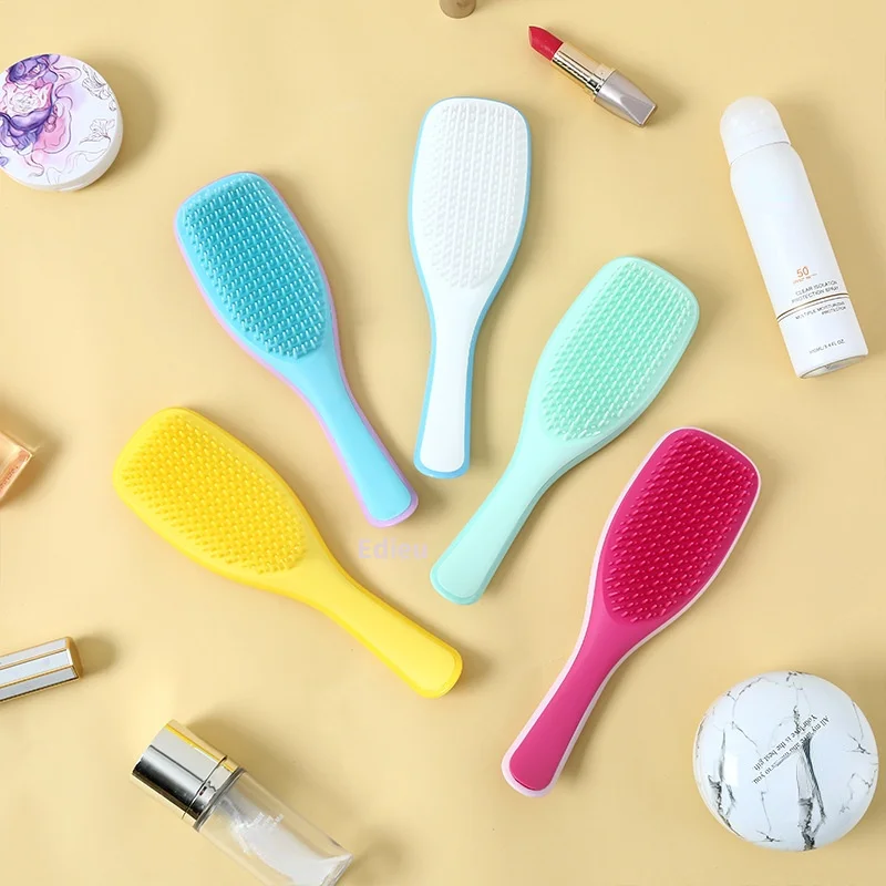 

Anti-static Massage Hair Brush Combs Barber Scalp Massager Women Detangler Wide Tooth Cepillo Pelo Peines Tangle Teezer