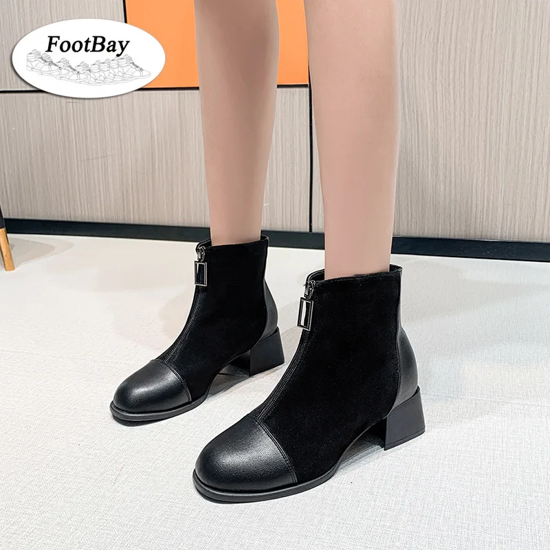 

Модные роскошные женские осенние ботинки Martin на платформе с молнией лоскутное шитье кожаные ботильоны женские зимние ботинки 2021