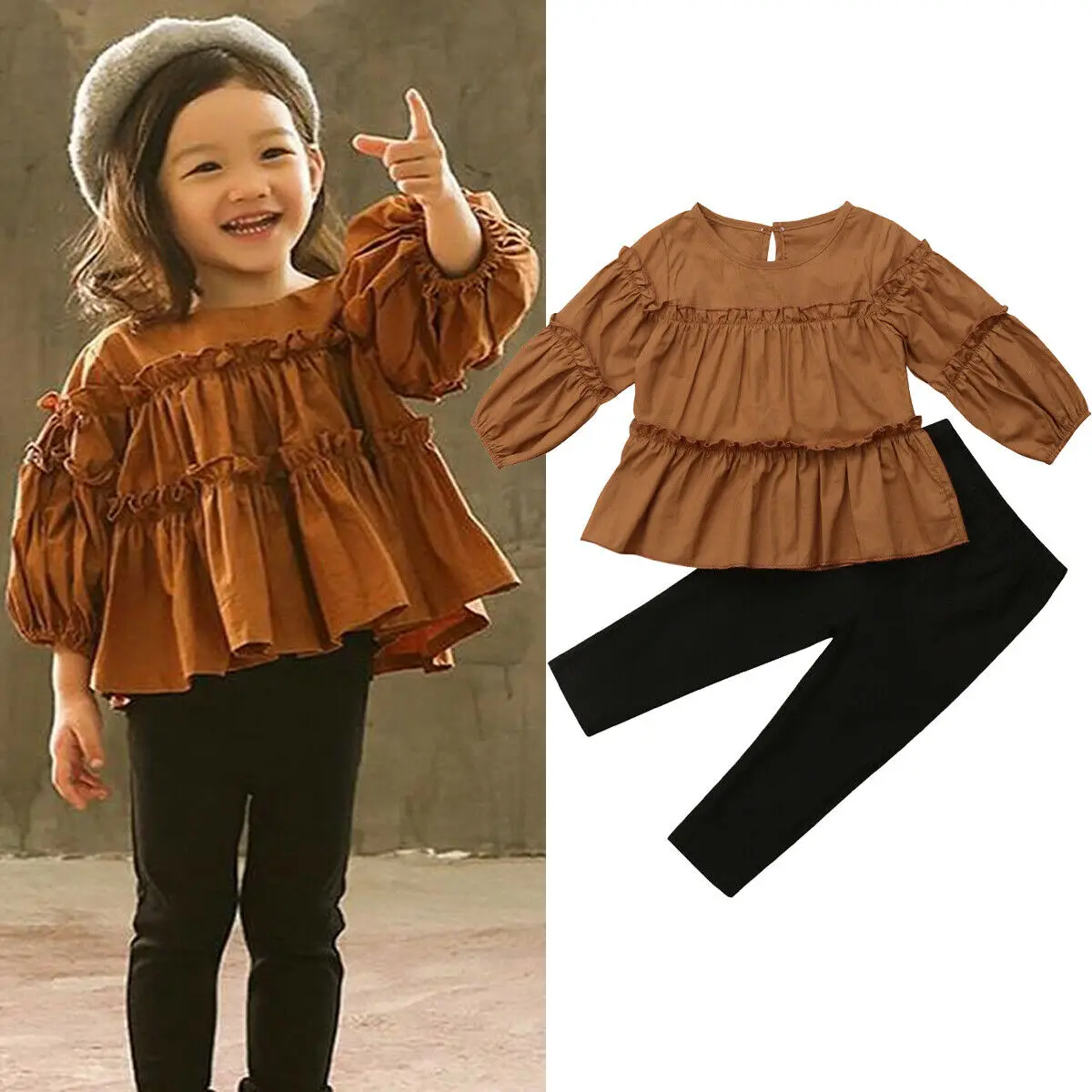 Детская футболка с длинными рукавами для маленьких девочек платье топ черные