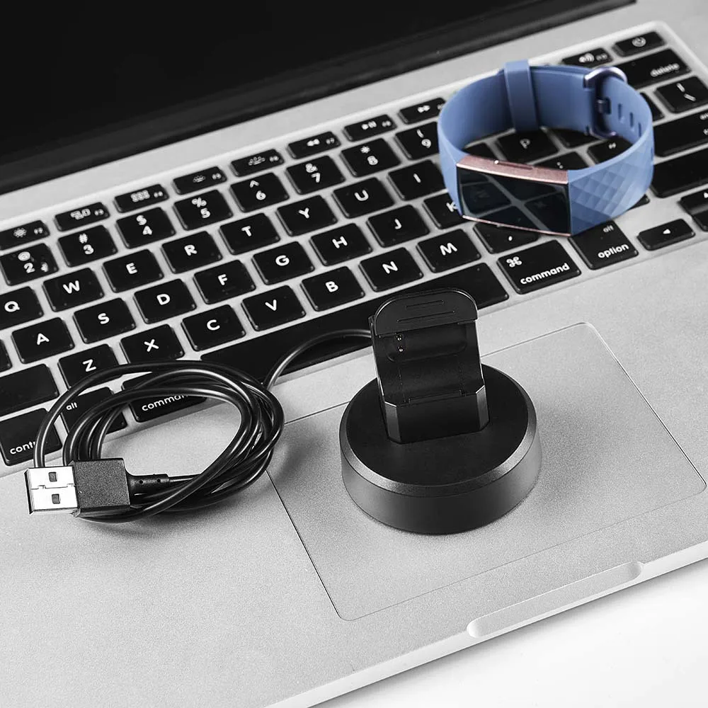 ONEVAN 55 см/1 м USB зарядный кабель для Fitbit charge 3 Смарт-часы зарядный зажим для Fitbit фитнес-трекер зарядное устройство База