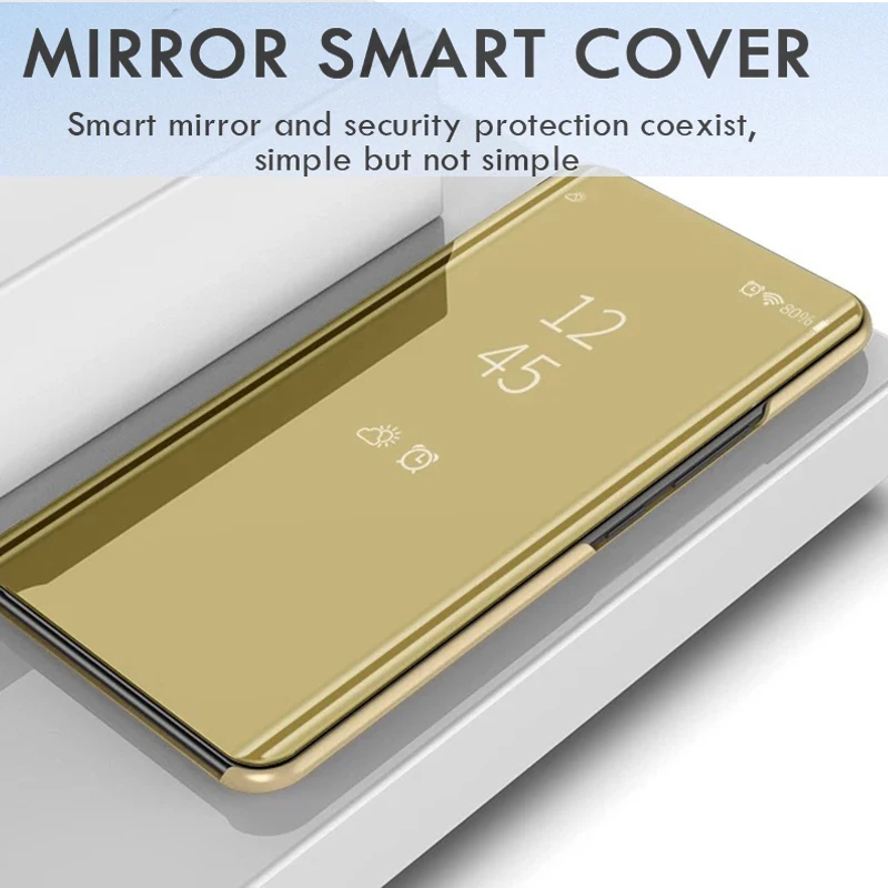 Alxun For Apple iPhone 11 Pro Max Case Coque Luxury Mirror Flip Leather Stand Smart View Back Cover | Мобильные телефоны и