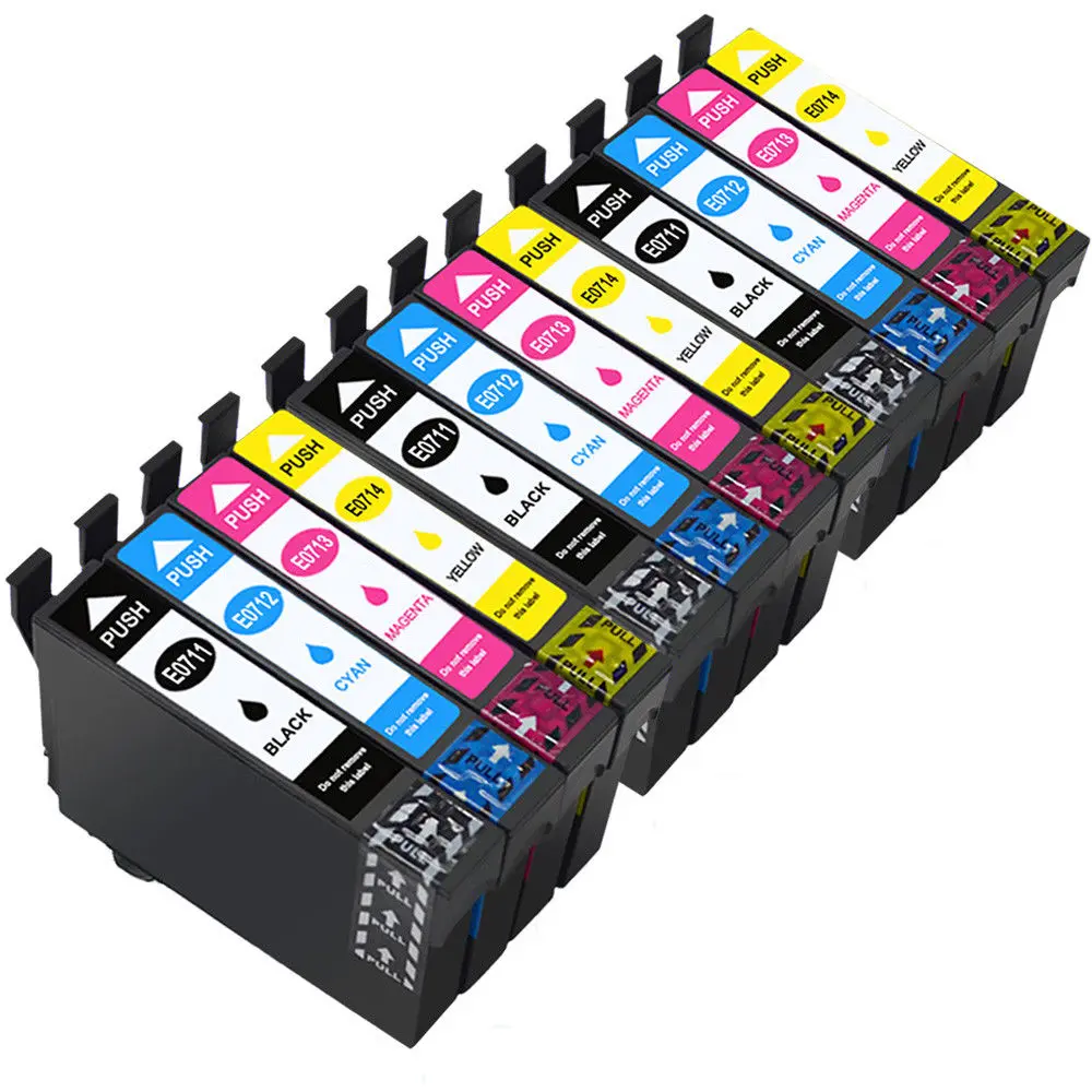 Чернильные картриджи T0715 совместимы с принтером T0711 T0712 T0713 T0714 Stylus SX400 Wi Fi SX405 SX410