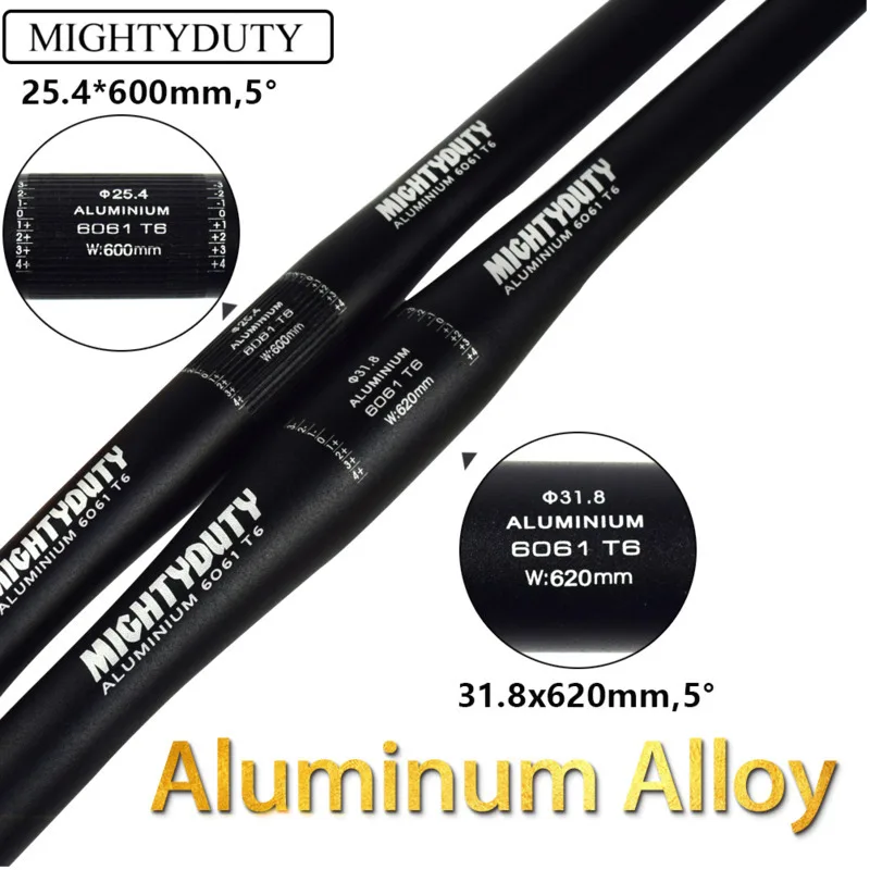 MIGHTYDUTY горный велосипед прямой руль сверхлегкий алюминиевый дорожный из сплава