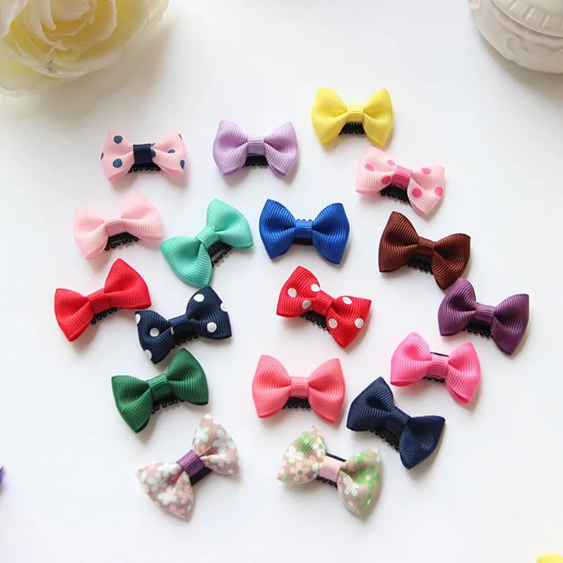 

10Pcs/lots Candy Color Mini Small Bow Hair Clips Safety Hair Pins Children Barrettes Baby Cute Girls Kids Hair Accessories