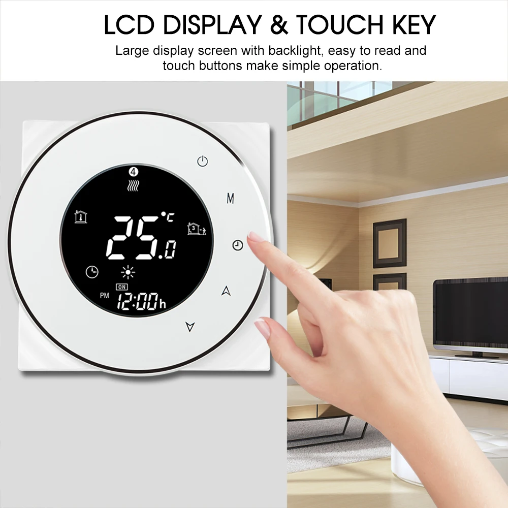 Water Heating Thermostat Smart WiFi Digital Temperature Controller Voice Control Compatible with Amazon Echo/Google Home/IFTTT |