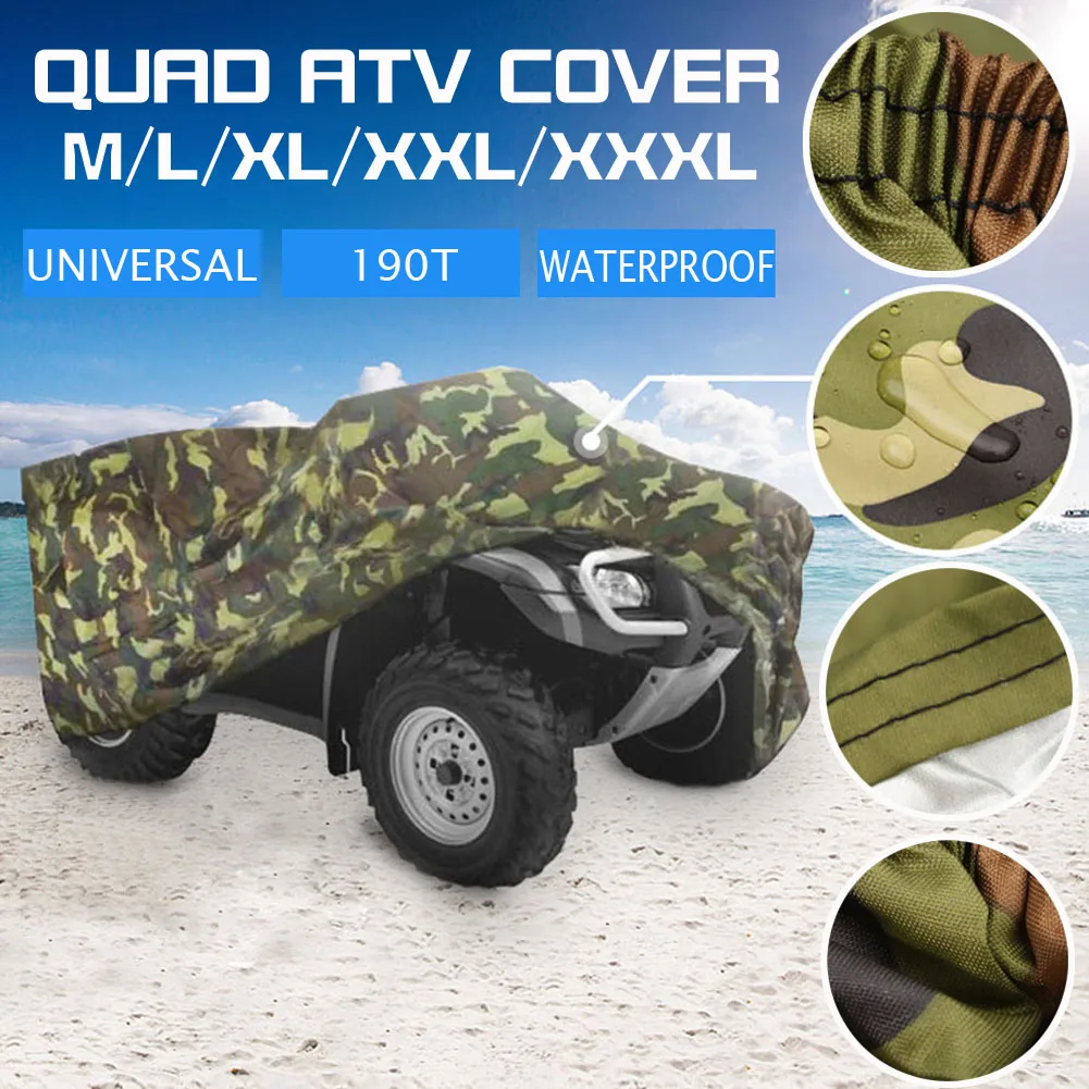 

Dropshipping All Size Universal 190T Camouflage Waterproof Motorcycle Cover Quad ATV Vehicle Scooter Motorbike Cover Protector