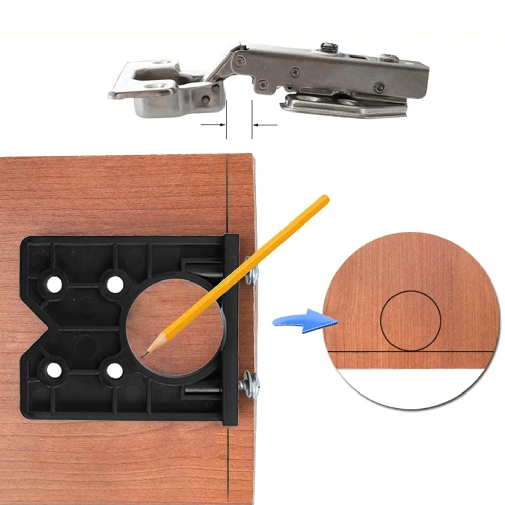 

Набор направляющих для дрели, угловой перфоратор для отверстий на шарнирах 35 мм, для столярных работ