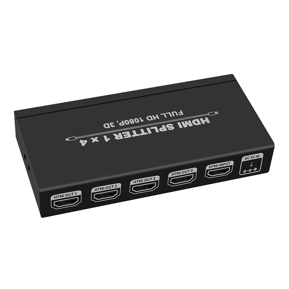Разветвитель 4K HDMI 1X4 разветвитель 1 в 4 выхода для PS4 PS3 apple TV 30 Гц hdmi на | Электроника