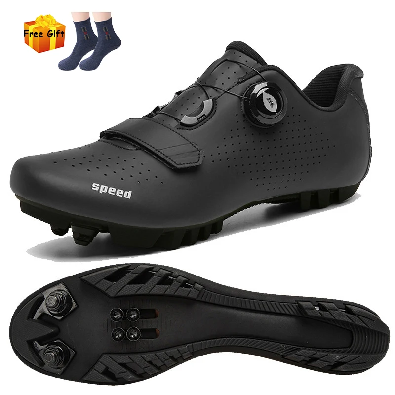 Мужская велосипедная обувь сверхлегкие кроссовки Spd Cleats для дорожного