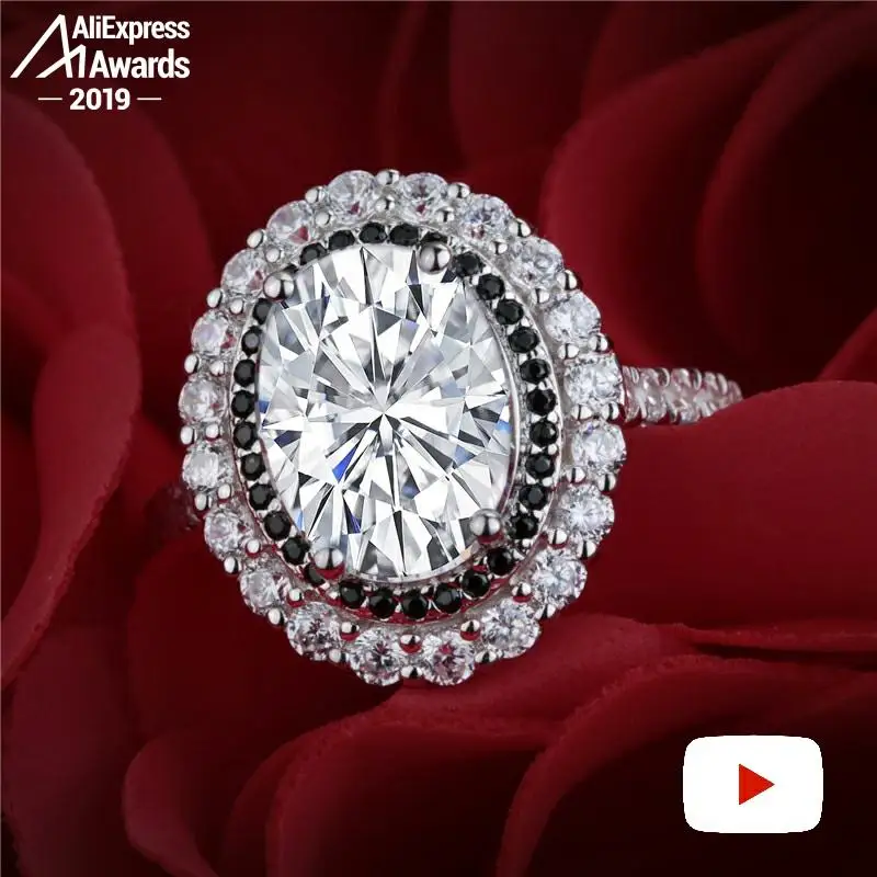 Oh My God So beautiful не поддельные круглые огранки S925 Серебряное кольцо SONA бриллиантовый
