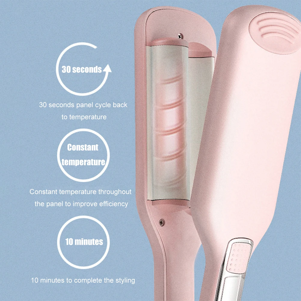 

Hair Egg Rolls Iron Ceramic Curling Corrugate Iron Volume Hair Curler Tool Plant Essence Steam More Hair Care With HD Display