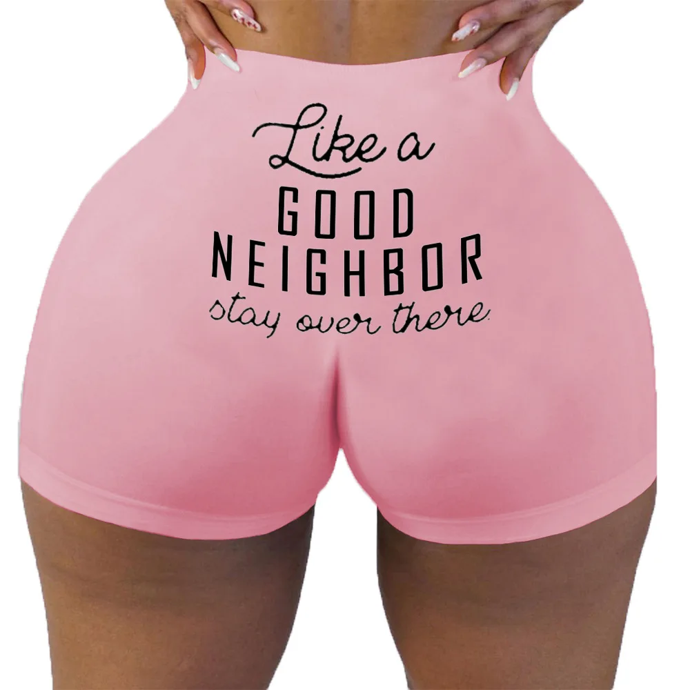 

80sh7204 Summer big women's sexy fashion letter Print Shorts bottom woman shorts shorts for women