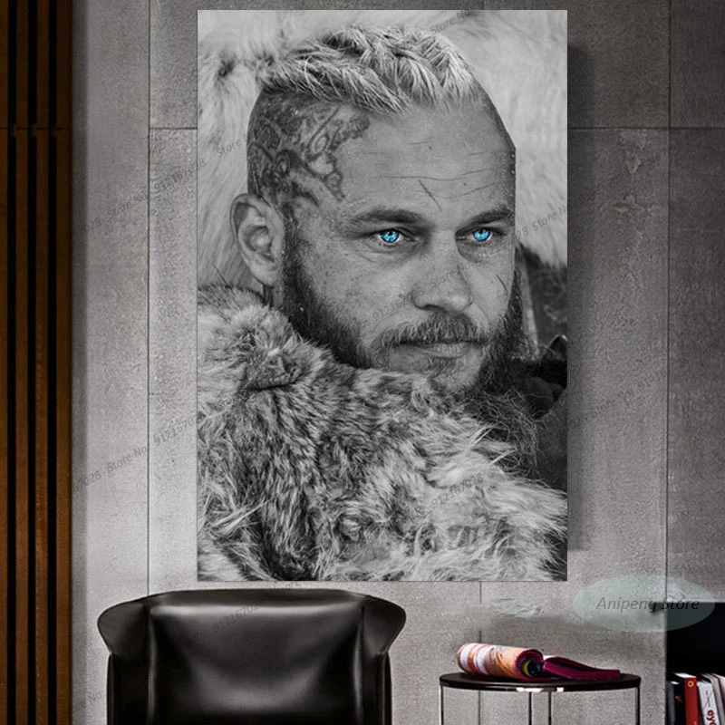 C107 Викинги Кинг Рагнар лотброк Легенда Мотивационная Картина на холсте постеры и