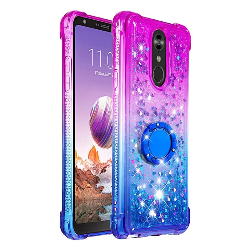 Для LG Stylo 4 для Q stylus Блестящий антикапельный ремень вращающийся кронштейн Мягкий