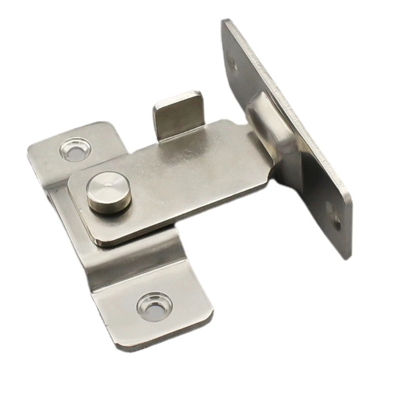 Прямая угловая дверная защелка 90 градусов скользящая застежка Дверной замок