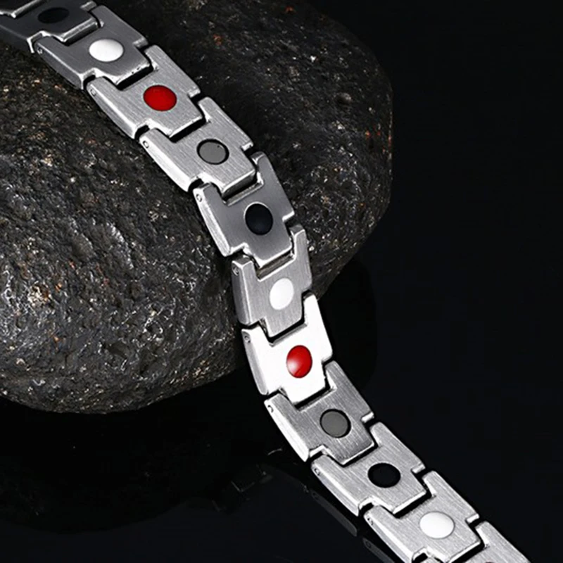 Модные магнитные украшения браслеты браслет для женщин и мужчин нержавеющая