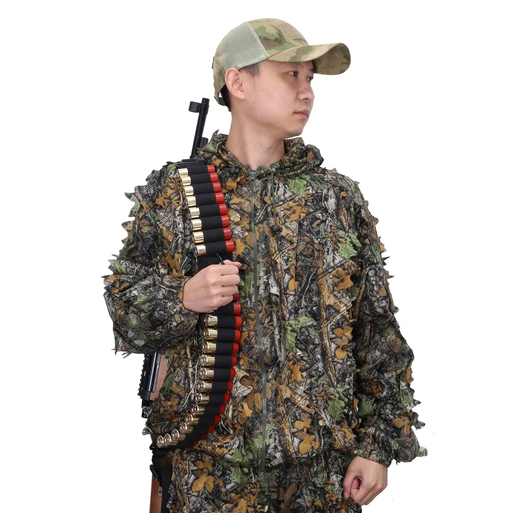 

Tactical 25 Rounds Bandolier for 12/20GA Rifle Shell Holder Ammo Belt Adjustable 2 Point Non-Slip Shotgun Sling with Swivels