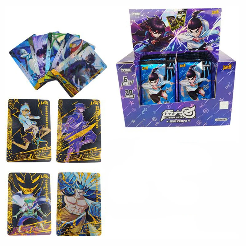 

100pcs/set Scissor Seven Cards Legendary Edition Game Paper Cards Kids Toys Girl Boy Collection Cards Christmas Gift