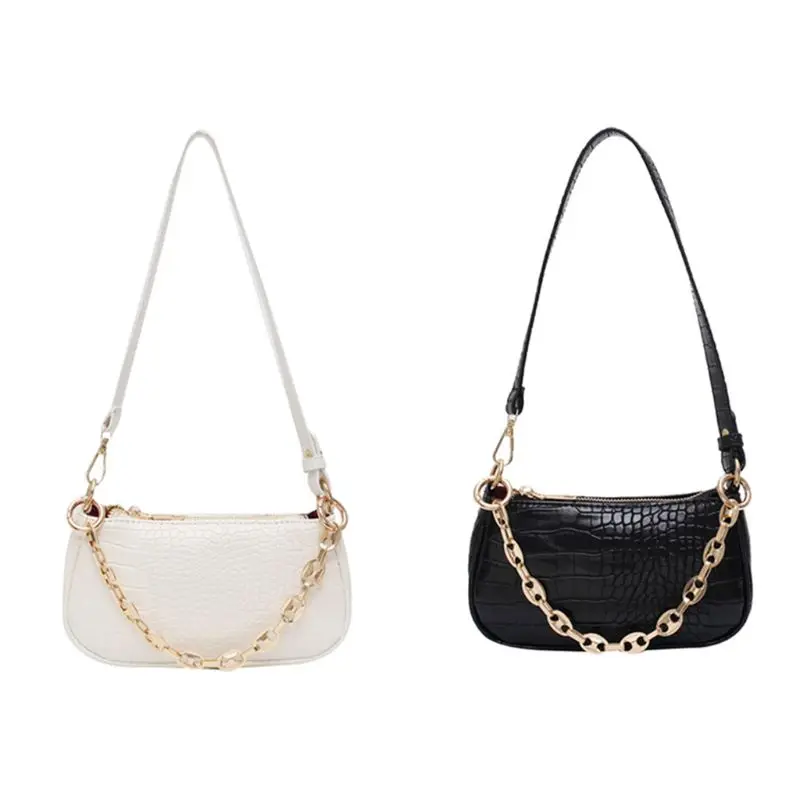 

Fashion Crocodile Pattern Women PU Leather Handbag Shoulder Lady Bag Tote Purse H8WD