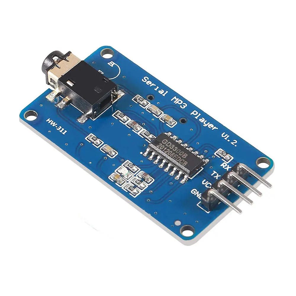 

1PCS YX5300 UART Control Serial Module MP3 Music Player Module Support MP3 / WAV Micro SD /SDHC Card For Arduino/AVR/ARM/PIC CF