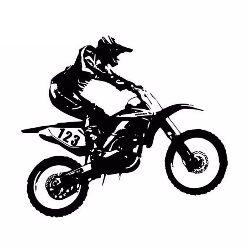 

Car Stickers Cool and Stylish Motorcycle Model Car Decoration Accessories Decals Creative Waterproof Black/white, 20cm*18cm