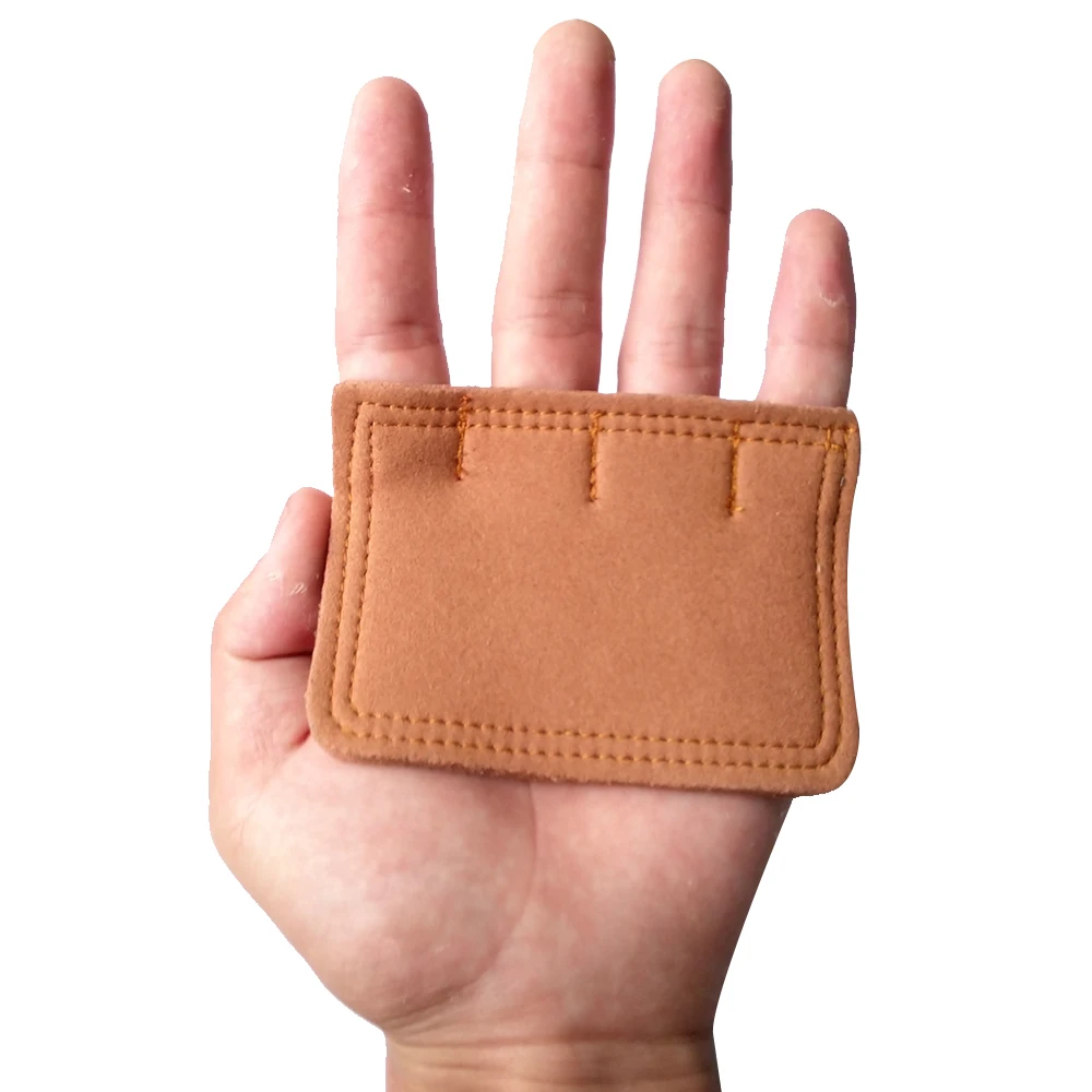 Мягкие перчатки из чистой кожи Гимнастические захваты для подъема тренировок