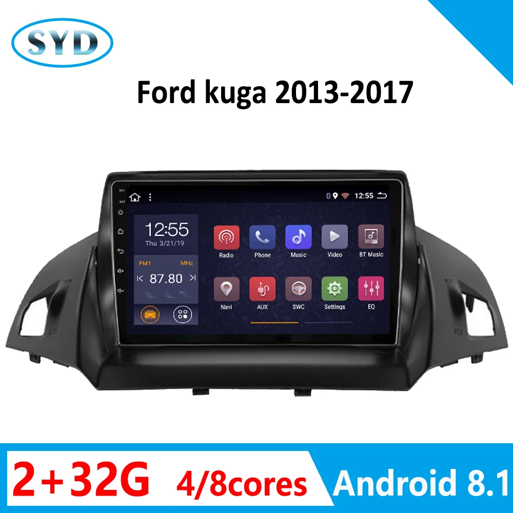 radio coche for Ford kuga autoradio android car multimedia DVD player 2013 2014 2015 2016 2017 8 core 2 32G no 2din and GPS Navi |