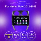 Автомагнитола для Nissan Note 2012-2019, 2 + 32 ГБ, GPS-навигация, Android 11, Wi-Fi, Bluetooth