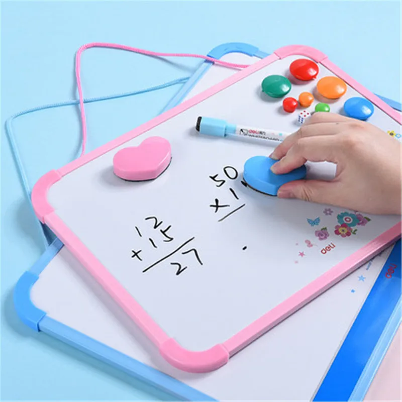 Magnetic Whiteboard Magnet Sheets Drawing Writing Boards Hangable Graffiti Bulletin Board Flip Chart Kids Dry Wipe | Канцтовары для