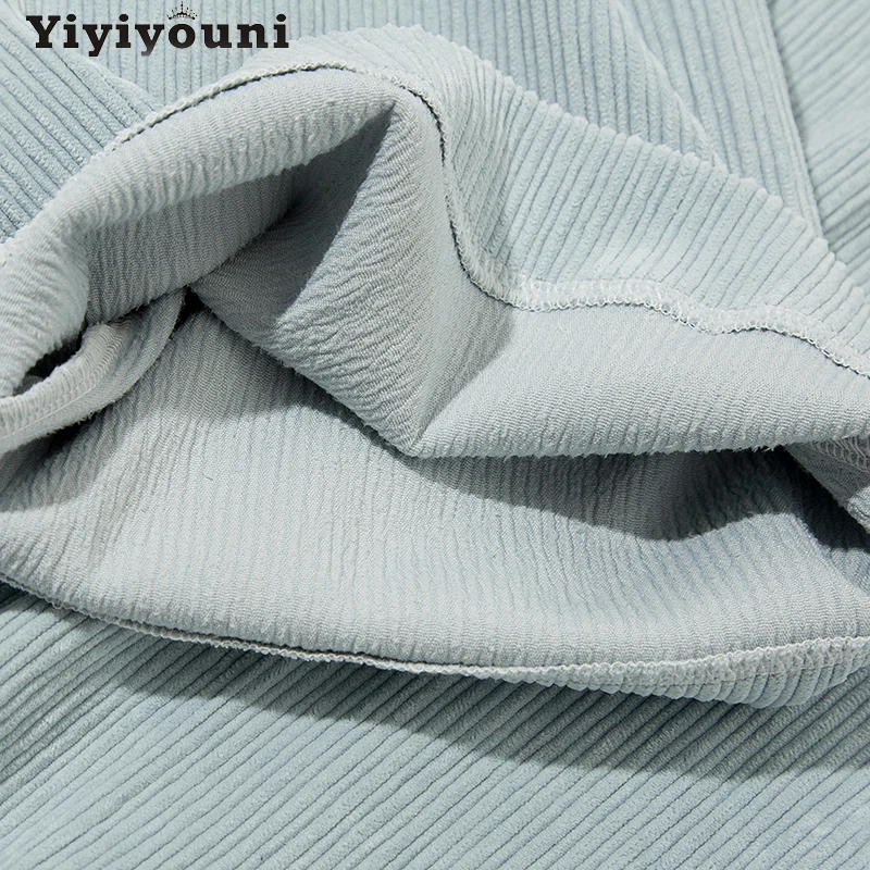 

Yiyiyouni 2 Pieces Thick Corduroy Jacket and Pants Matching Set Women Autumn Winter Tracksuit Casual Loose Trouser Femme Outfit