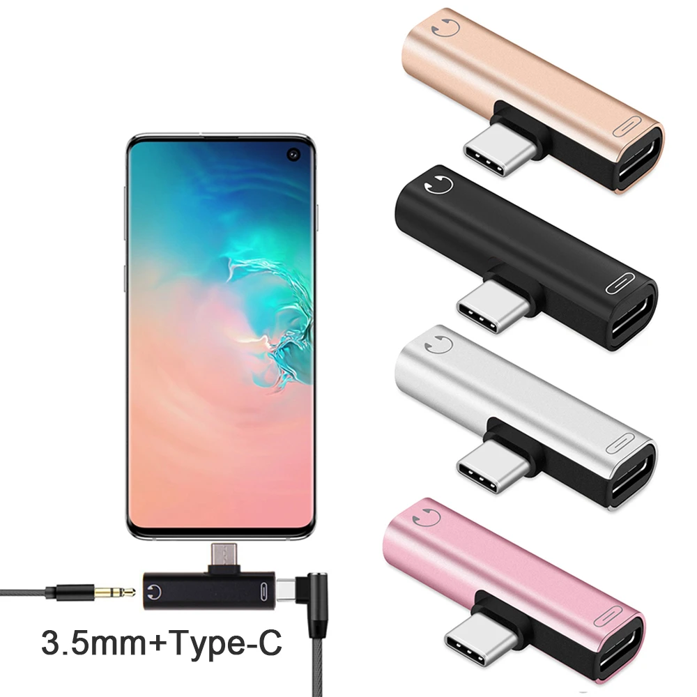 Универсальный адаптер для наушников с разъемом USB Type C на 3 5 мм кабель AUX Samsung S10 S9