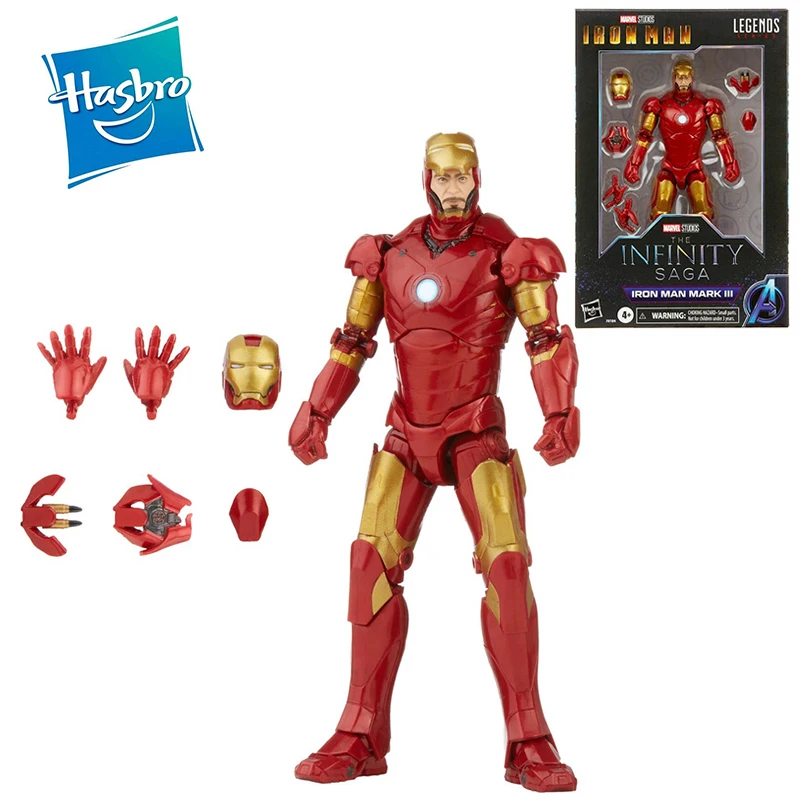 

Hasbro Marvel Legends Series 6-Inch Iron Man Mark 3 Infinity Saga Character Action Figure Model Decoration Collection Toy Gift