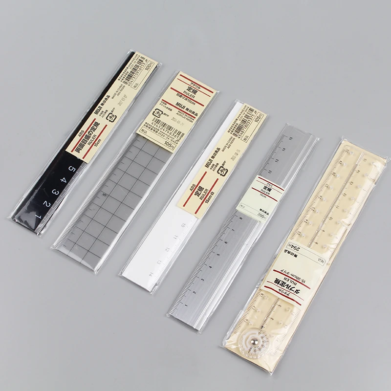 1 шт. MUJI 15 см ПРОСТАЯ ПРОЗРАЧНАЯ линейка пластиковая акриловая линейка, обучение писчая, для рисования канцелярские принадлежности для студентов