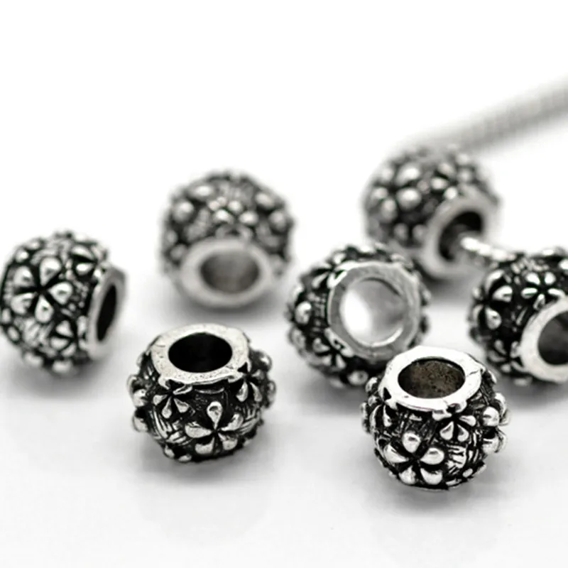 DoreenBeads круглые бусины из цинкового сплава в европейском стиле Античные