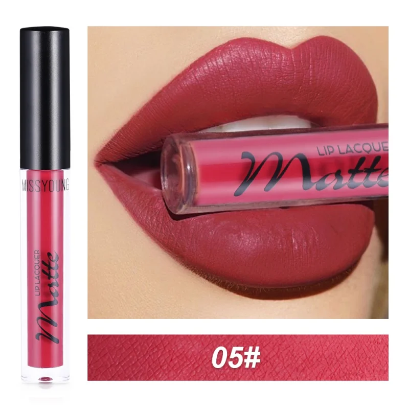 Новый матовый сексуальный Жидкий блеск для губ Lipsick долговечный