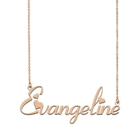 evangeline name necklace custom name necklace for women girls best friends birthday wedding christmas mother days gift