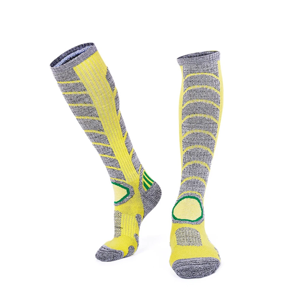 

R-BAO Men Women Thickened Skiing Mountain Climbing Sports Socks Breathable Warm Outdoor Long Socks