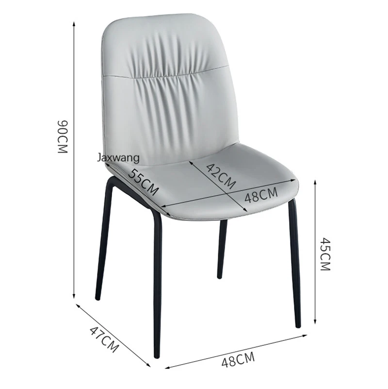 

Nordic Dining Chairs Kitchen Furniture Dining Chair Household Simple Luxury Modern Minimalist Makeup Chair Leather Back Chair